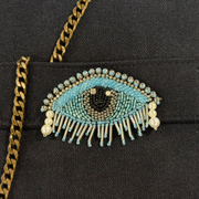 Black with Eye Embroidery